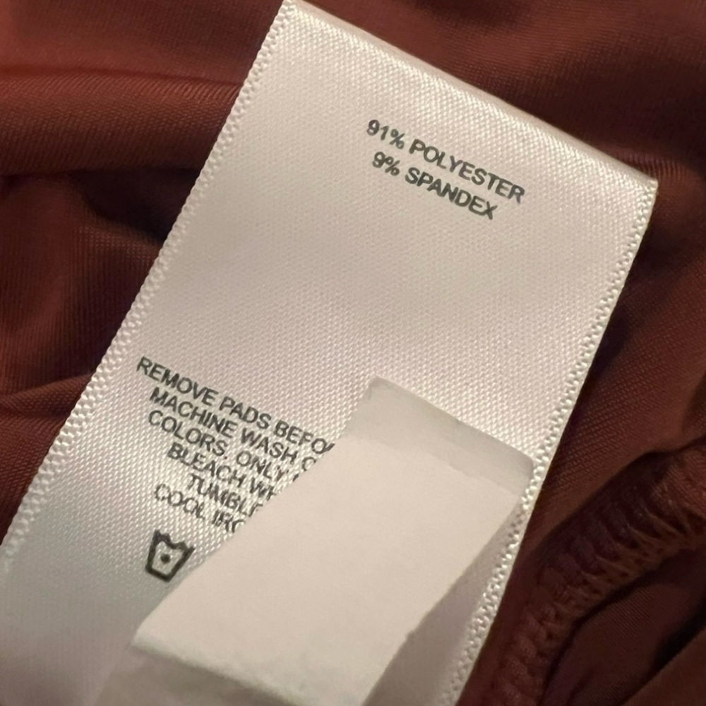 Express Rust One-Shoulder Bodysuit Like New! S - Picture 8 of 8